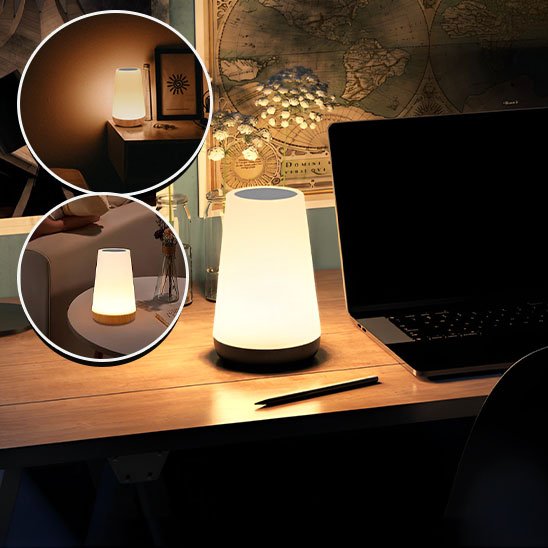lampe de chevet tactile au design élégant
