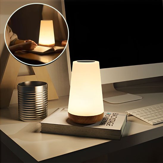 lampe de chevet tactile au design épuré