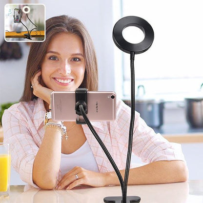 Anneau lumineux LED ajustable flexible