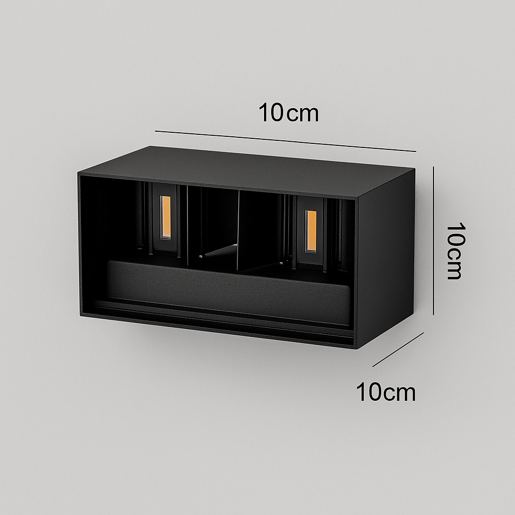 Applique murale exterieur noir 24W