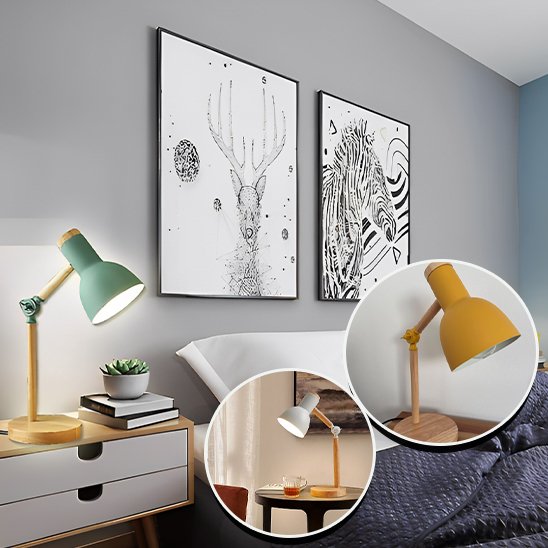Lampe de bureau avec bras articulé 