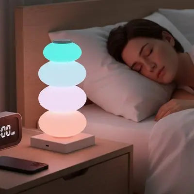 lampe de chevet aux multiples visages lumineux