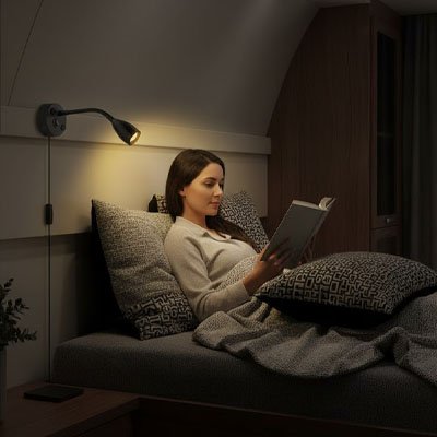 Lampes de lecture LED réglable | NightComfort LumiConfort