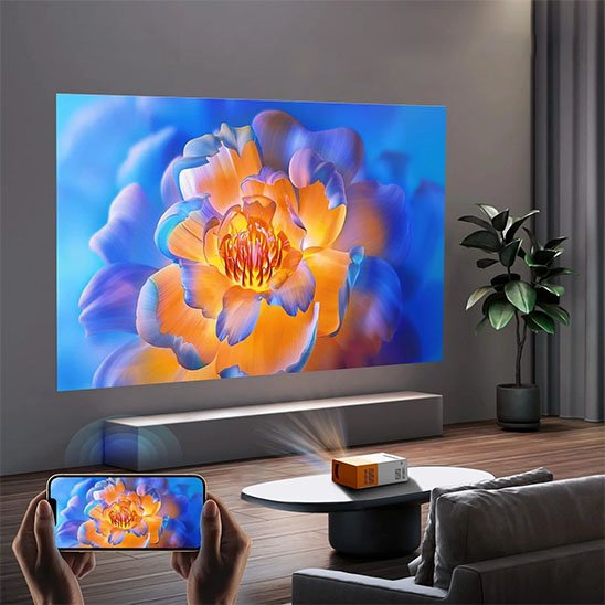 Mini projecteur portable duo gagnant