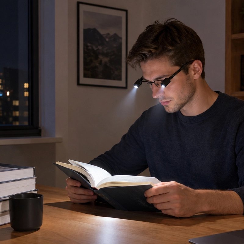 Une lampe de lecture à pince autonome