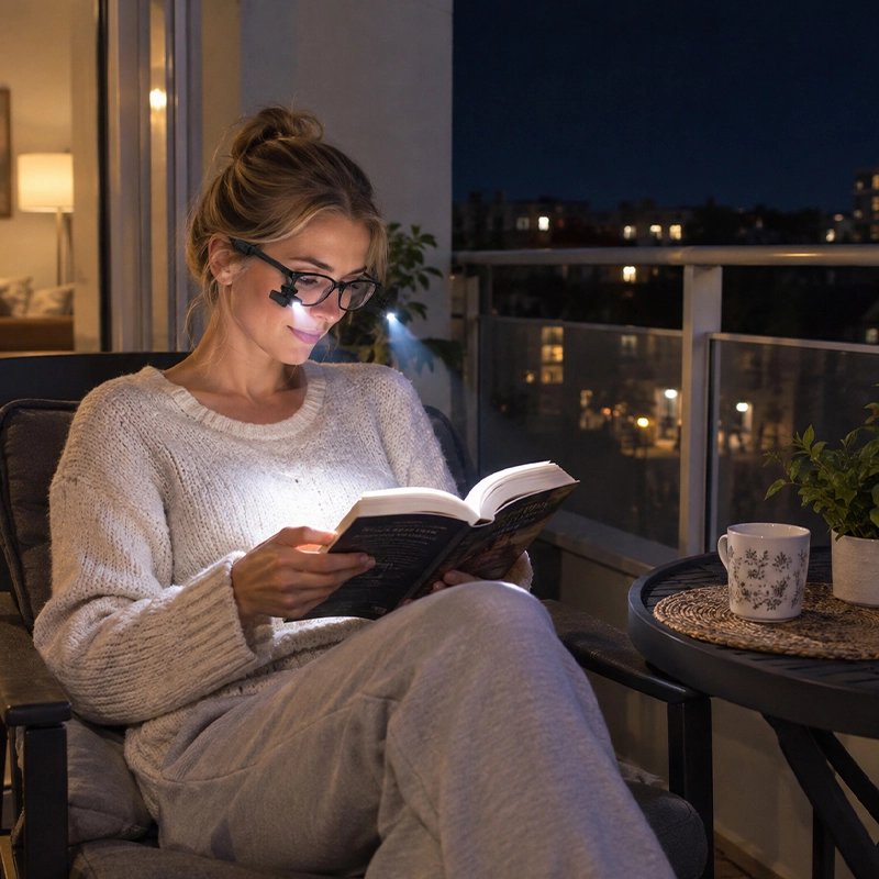 Une lampe de lecture à pince nomade