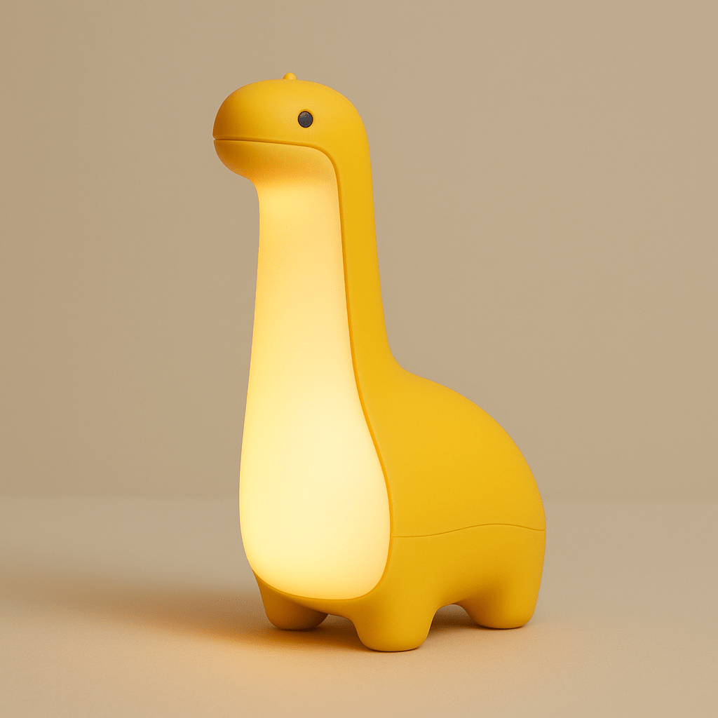 Veilleuse dinosaure jaune