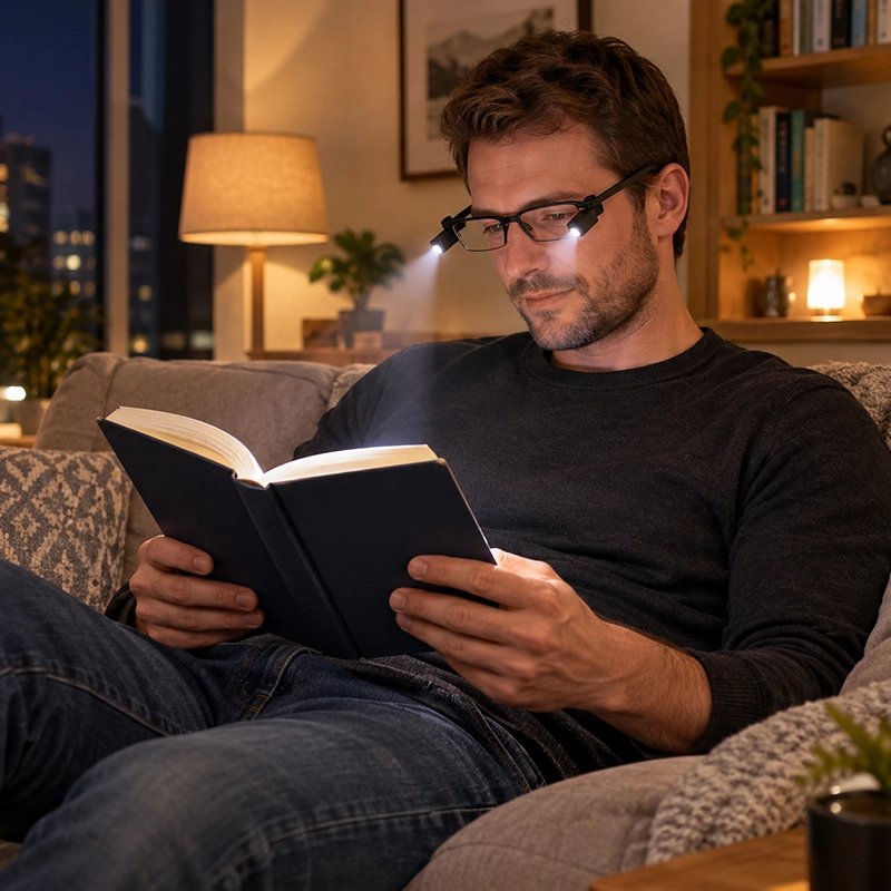 Votre lampe de lecture à pince suit votre regard naturellement