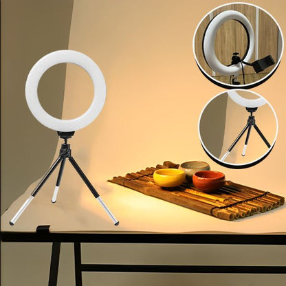  anneau lumineux polyvalent avec support smartphone 