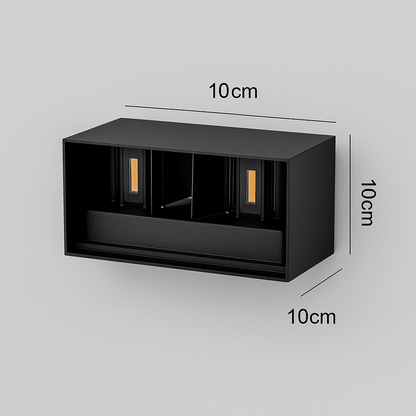 Applique murale exterieur noir 24W