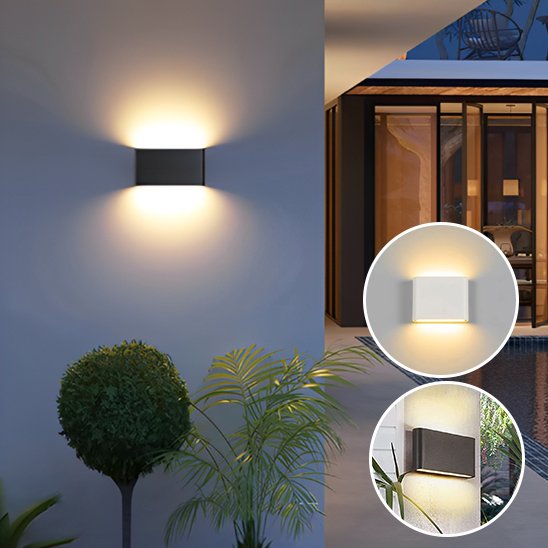 éclairage extérieur mural design minimaliste 