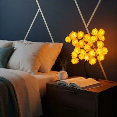 lampe de chevet qui raconte une histoire naturelle