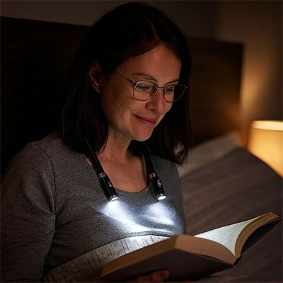 lampe de lecture tour de cou minimaliste 