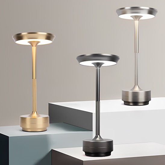 lampe de table sans fils avec lumiére douce