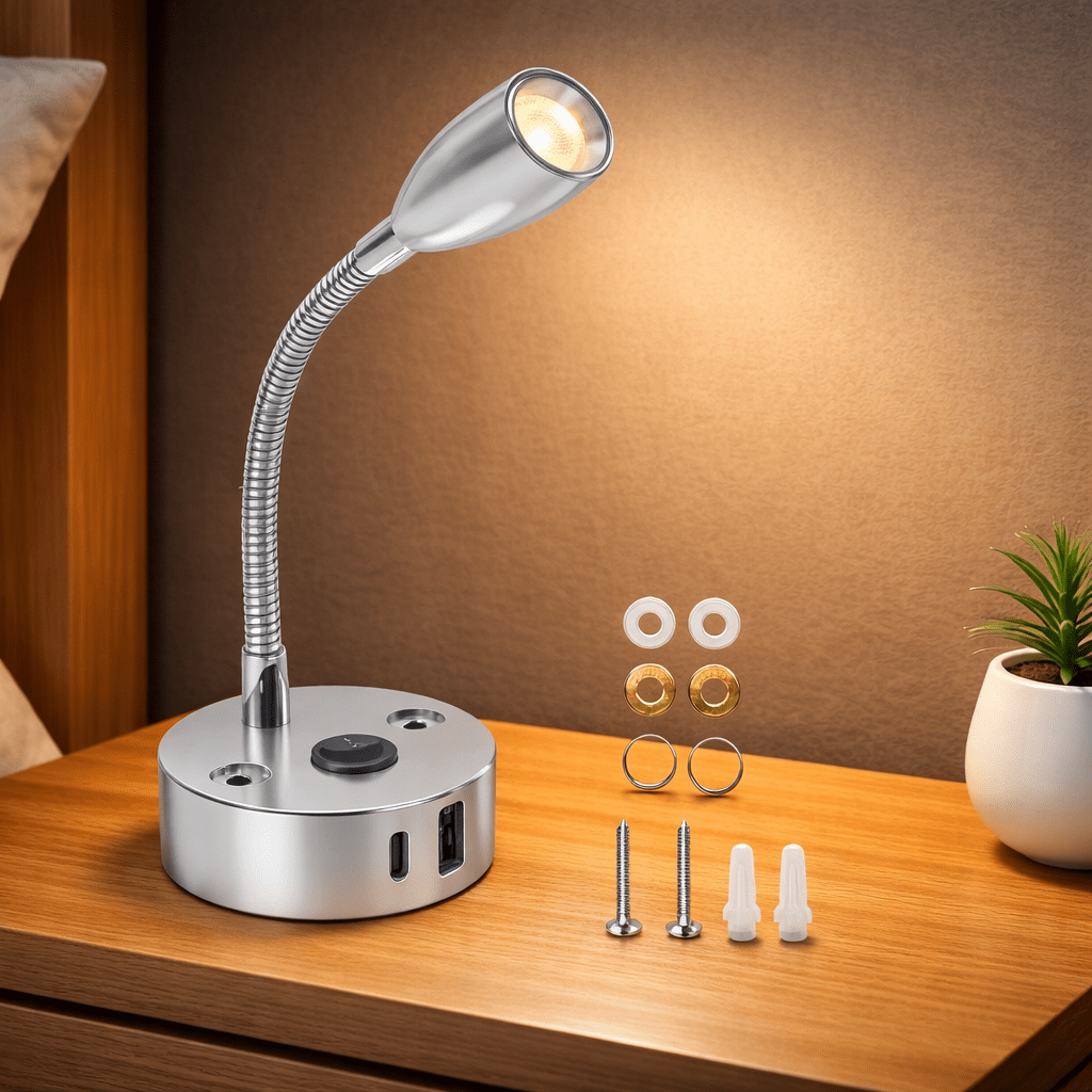 lampes de lecture argent