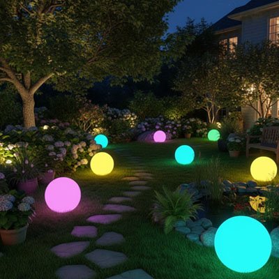 Lumiere solaire exterieur élégante