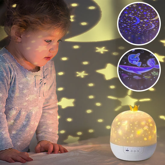 veilleuse projection bebe diffuse une lumiere douce et indirecte